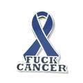 Navy Fuck Cancer Ribbon Enamel Pin