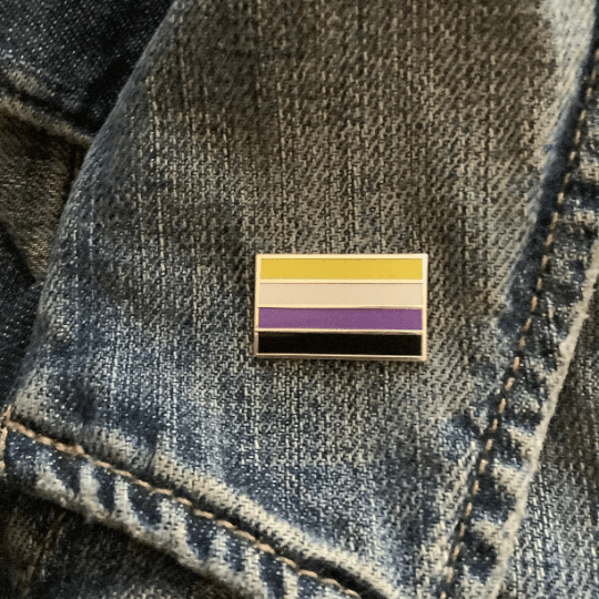 Nonbinary Pride Flag Enamel Pin