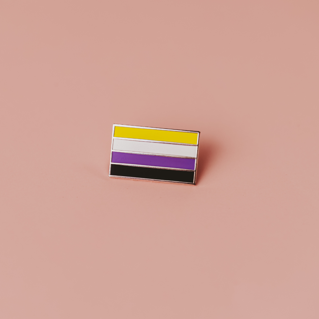 Nonbinary Pride Flag Enamel Pin
