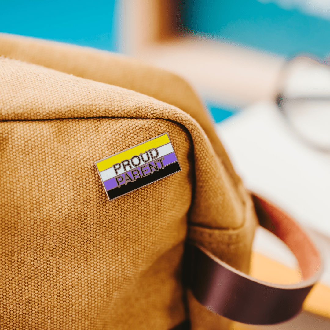 Nonbinary Proud Parent Enamel Pin