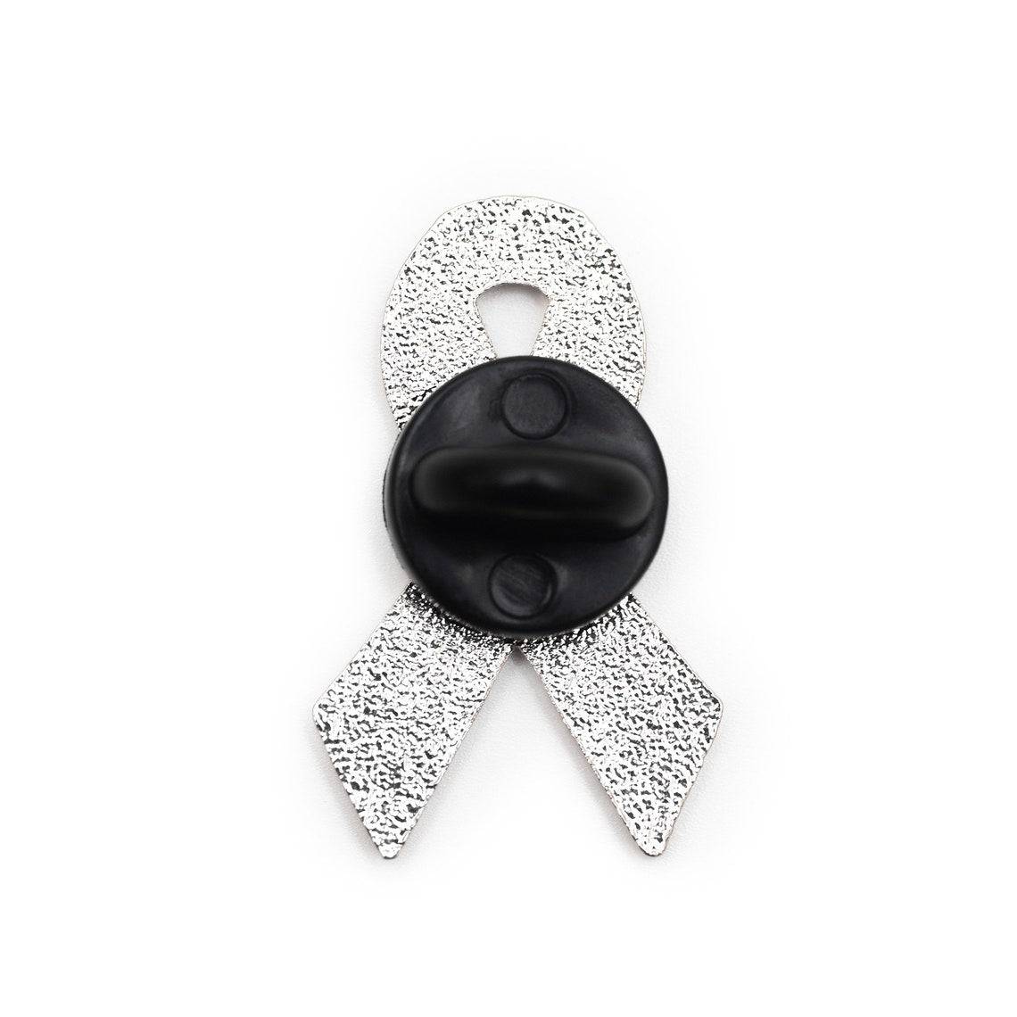 Orange Awareness Ribbon Enamel Pin