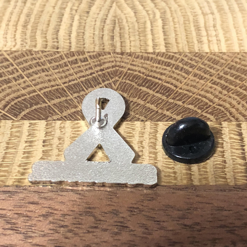 Orange Glitter Survivor Awareness Ribbon Pin