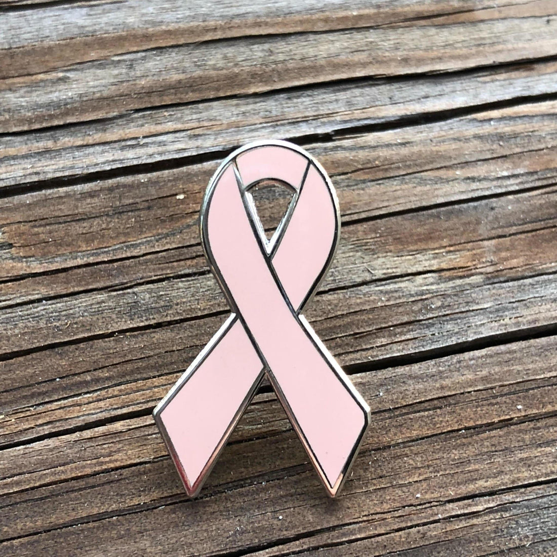Peach Awareness Ribbon Pin - Hard Enamel Lapel Brooch With Rubber Back