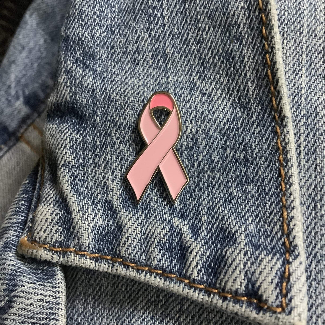 Pink Awareness Ribbon Pin – Soft Enamel Lapel Accessory With Secure Post