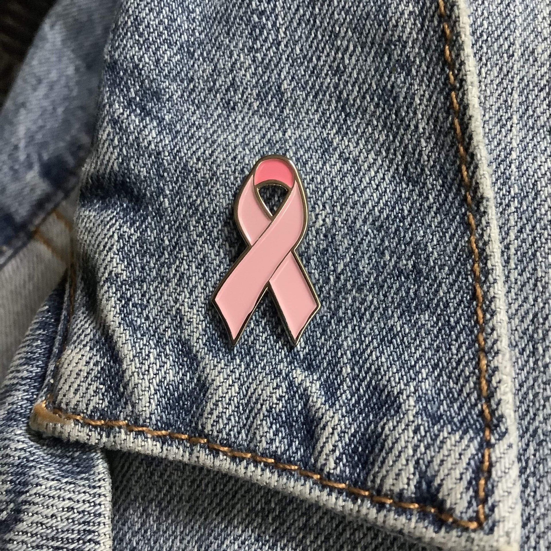 Pink Awareness Ribbon Pin – Soft Enamel Lapel Accessory With Secure Post