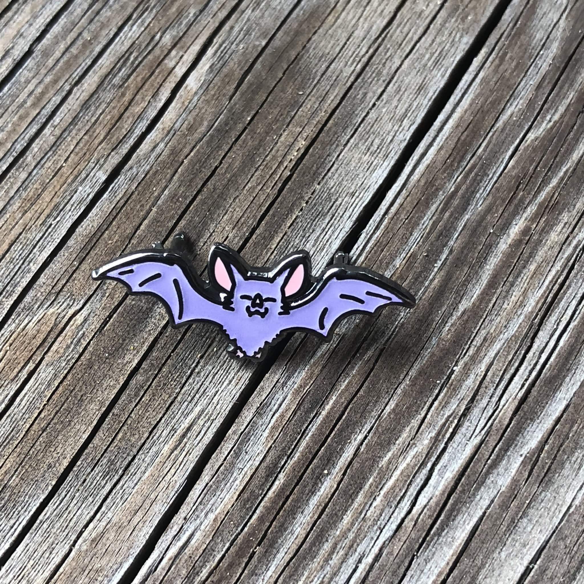 Purple Bat Enamel Pin
