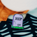 Purple RIP Tombstone
