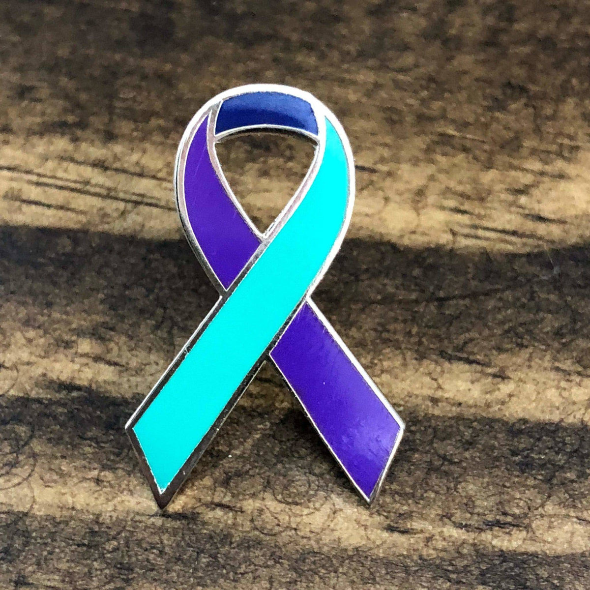 Suicide Prevention Ribbon Enamel Pins| Dream Maker Pins