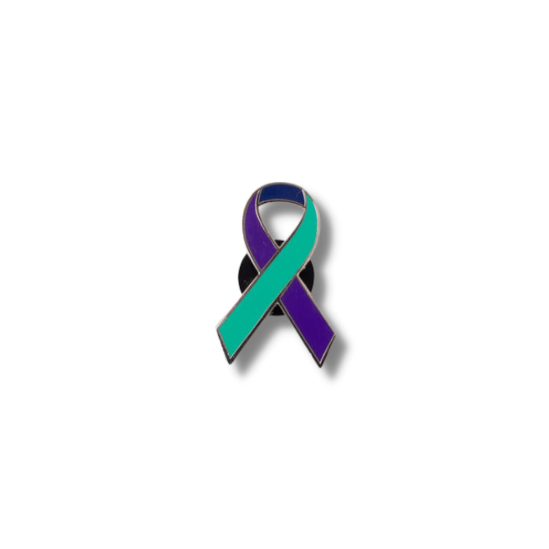 Suicide Prevention Ribbon Enamel Pins| Dream Maker Pins