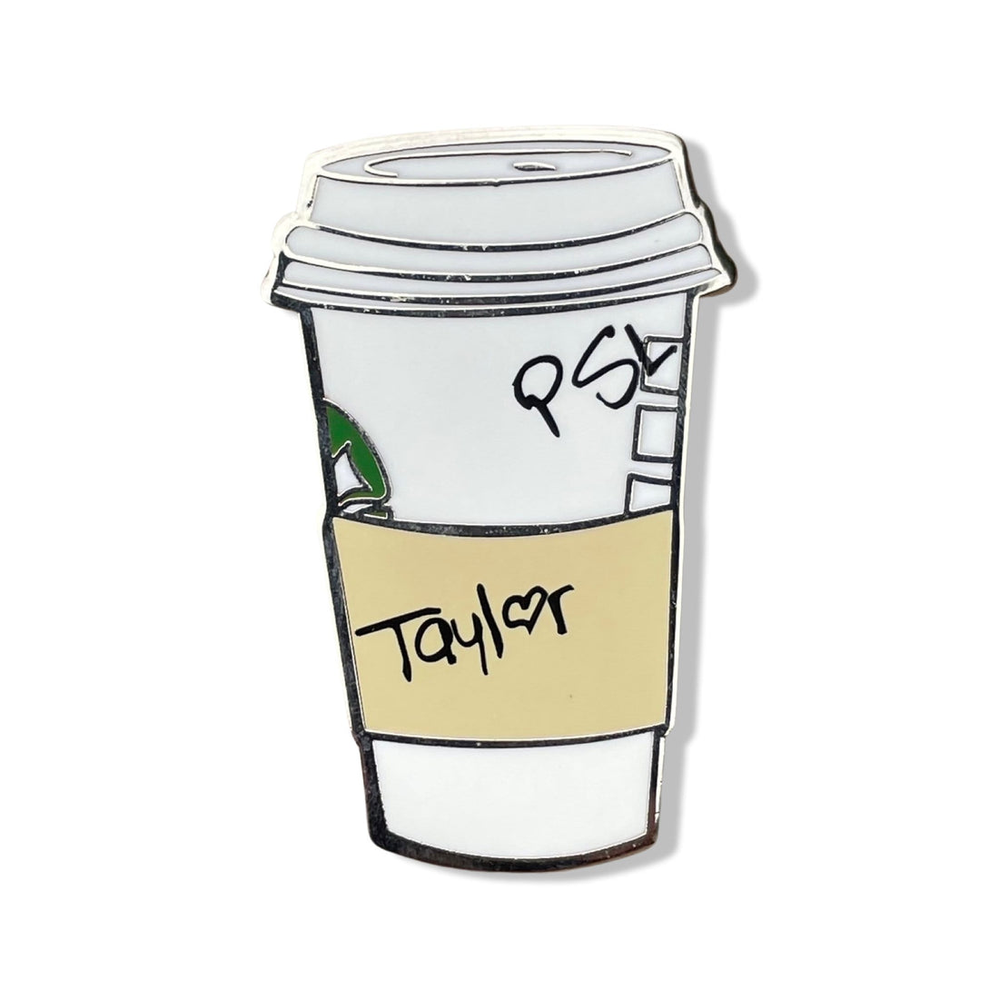 Taylor Pumpkin Spice Latte Pin – Hard Enamel Lapel Pin | Cute Coffee Lover Gift