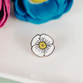 White Poppy Enamel Pin – Symbol of Peace, Remembrance & New Beginnings
