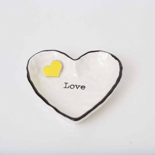 Yellow Heart Enamel Pin 1/2-Inch Small Minimalist Lapel Accessory - Image 2