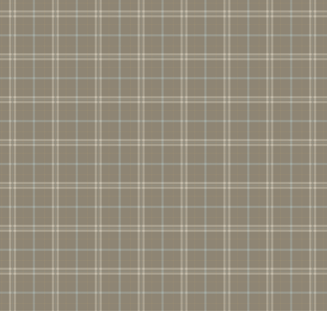 Alcott Plaid Wallpaper in Olive Green and Cream Farmhouse