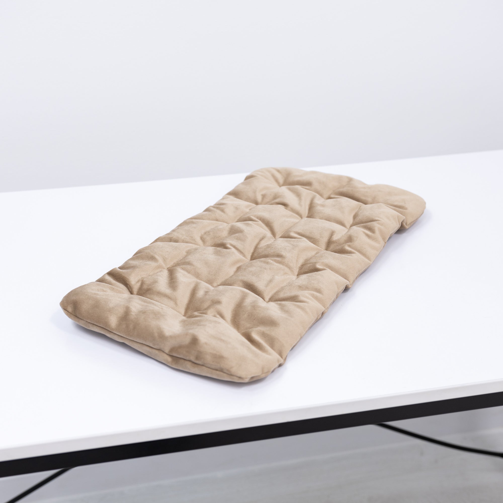 Plush Sleeping Cat Pillow in Brown for Feline Comfort and Support