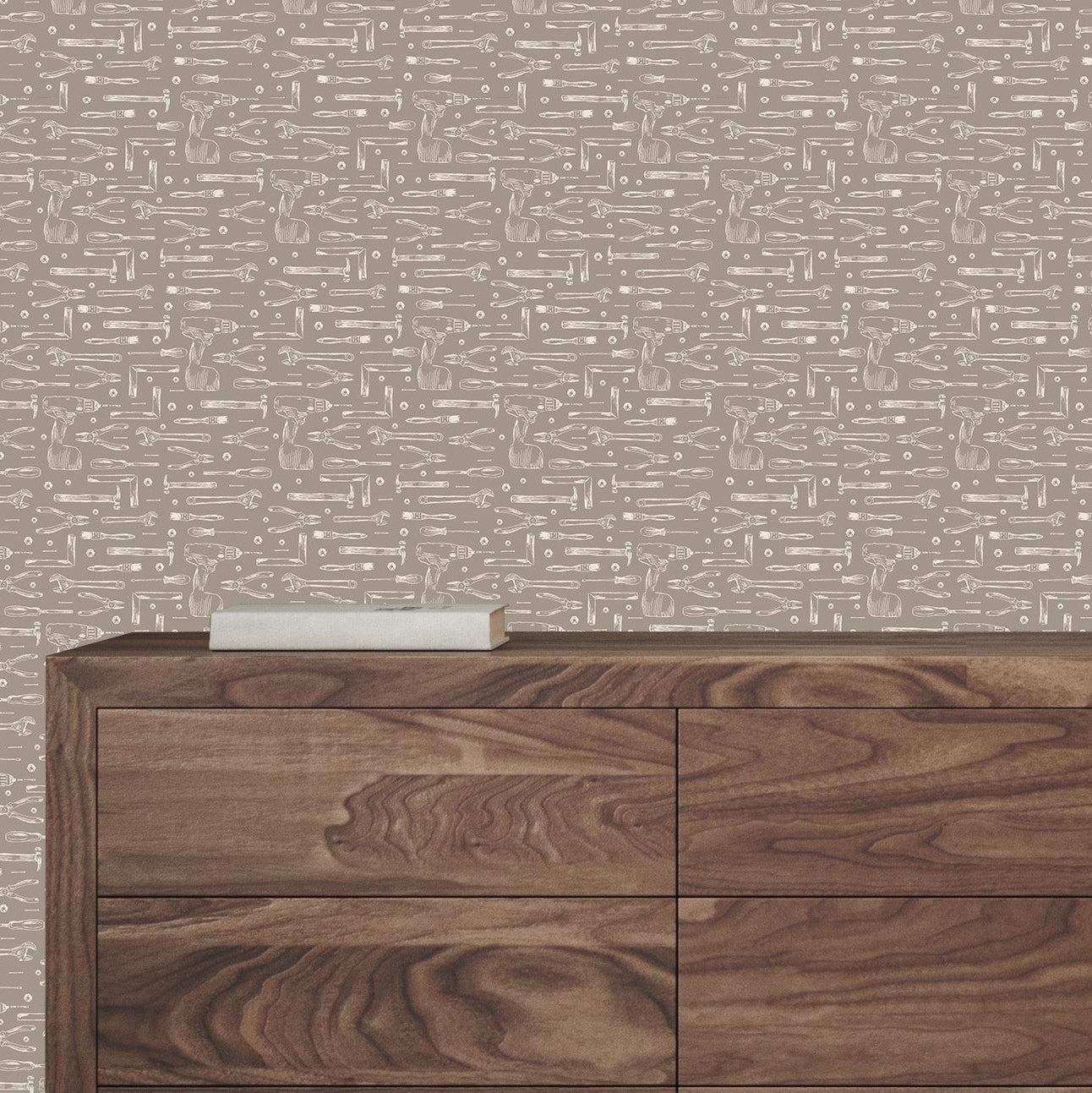 Dewalt Geometric Removable Wallpaper - Teal, Sage & Soft-Pink