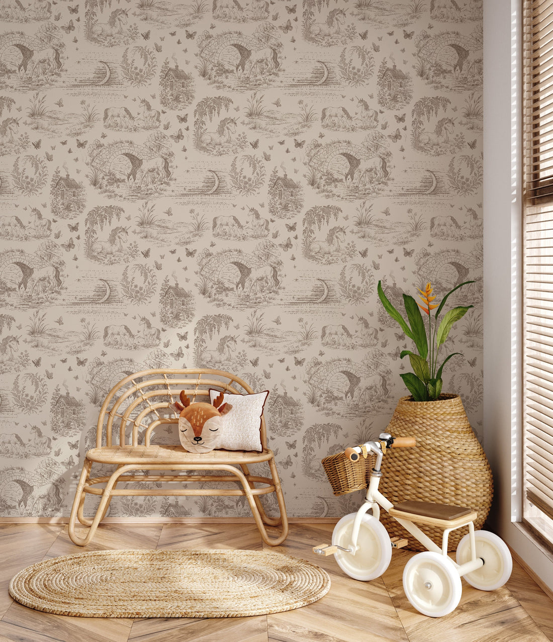 Locket Floral Removable Wallpaper by The Feral Flower