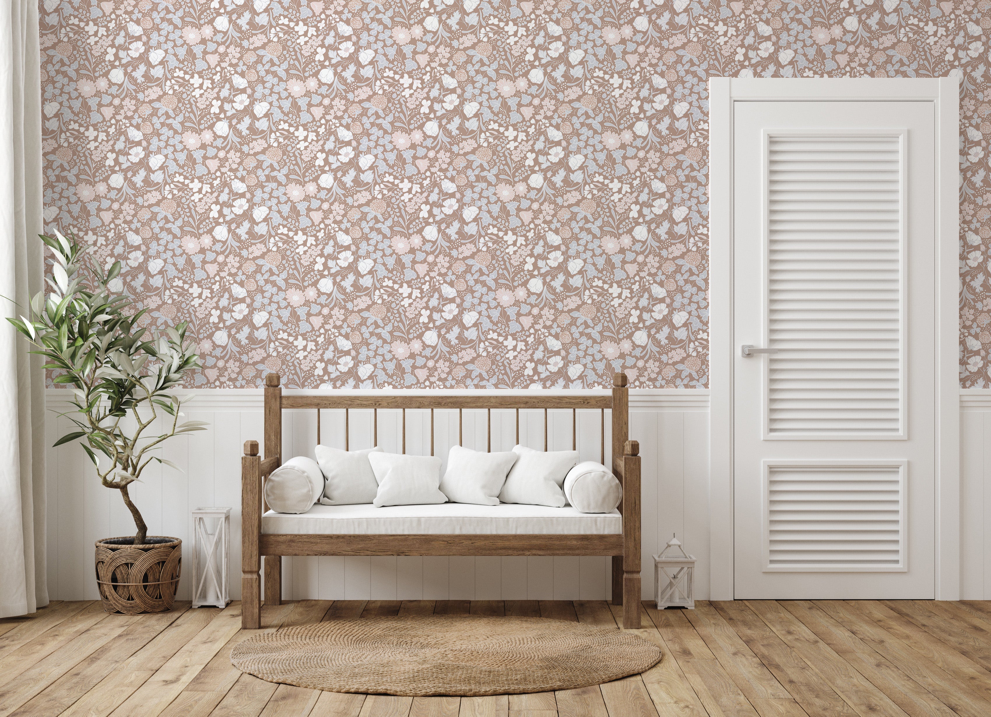 Holles Wallpaper by The Bright Leaf Design