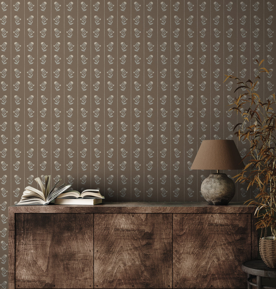 Minnie Patterned Peel and Stick Removable Wallpaper
