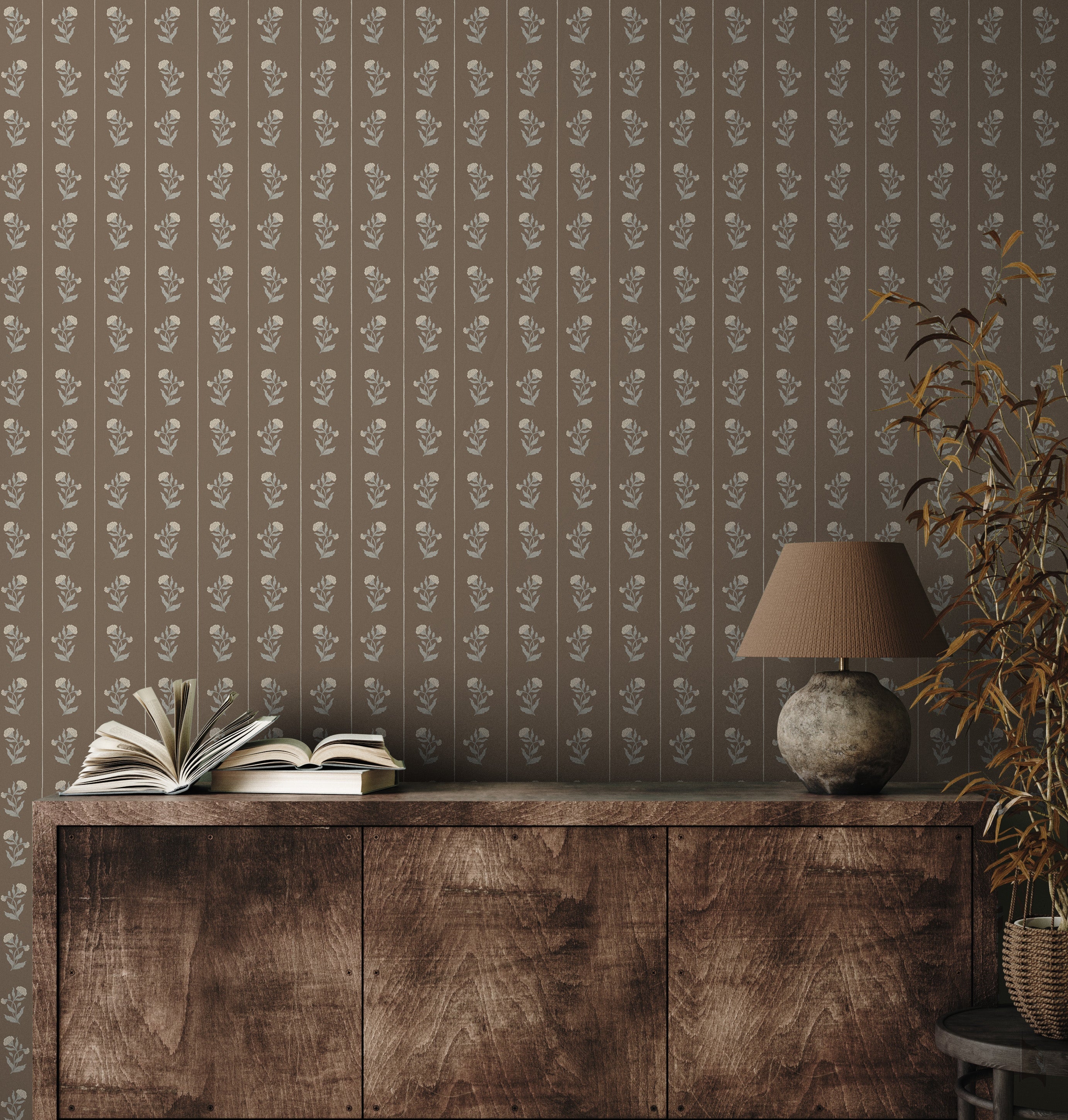 Minnie Patterned Peel and Stick Removable Wallpaper