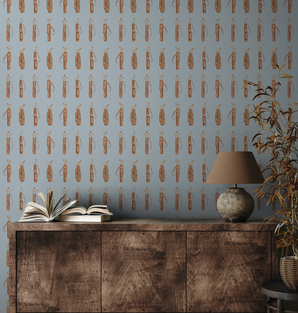 Woods Removable Wallpaper in Green and Brown