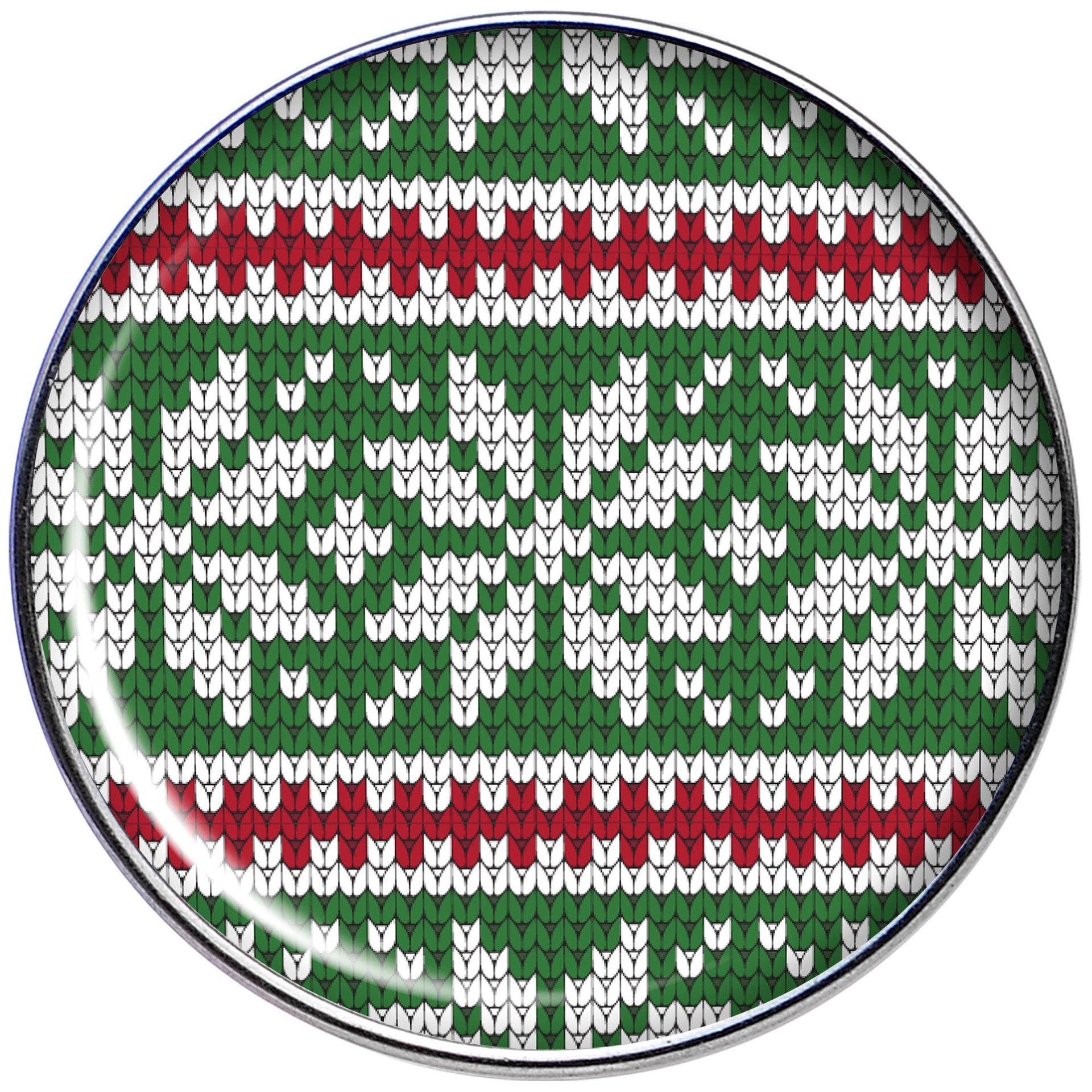 16G 1/4 Green Red Christmas Sweater Tragus Cartilage Earring
