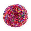 Bubble Band Knit Headband in Green and Multi-color Silk