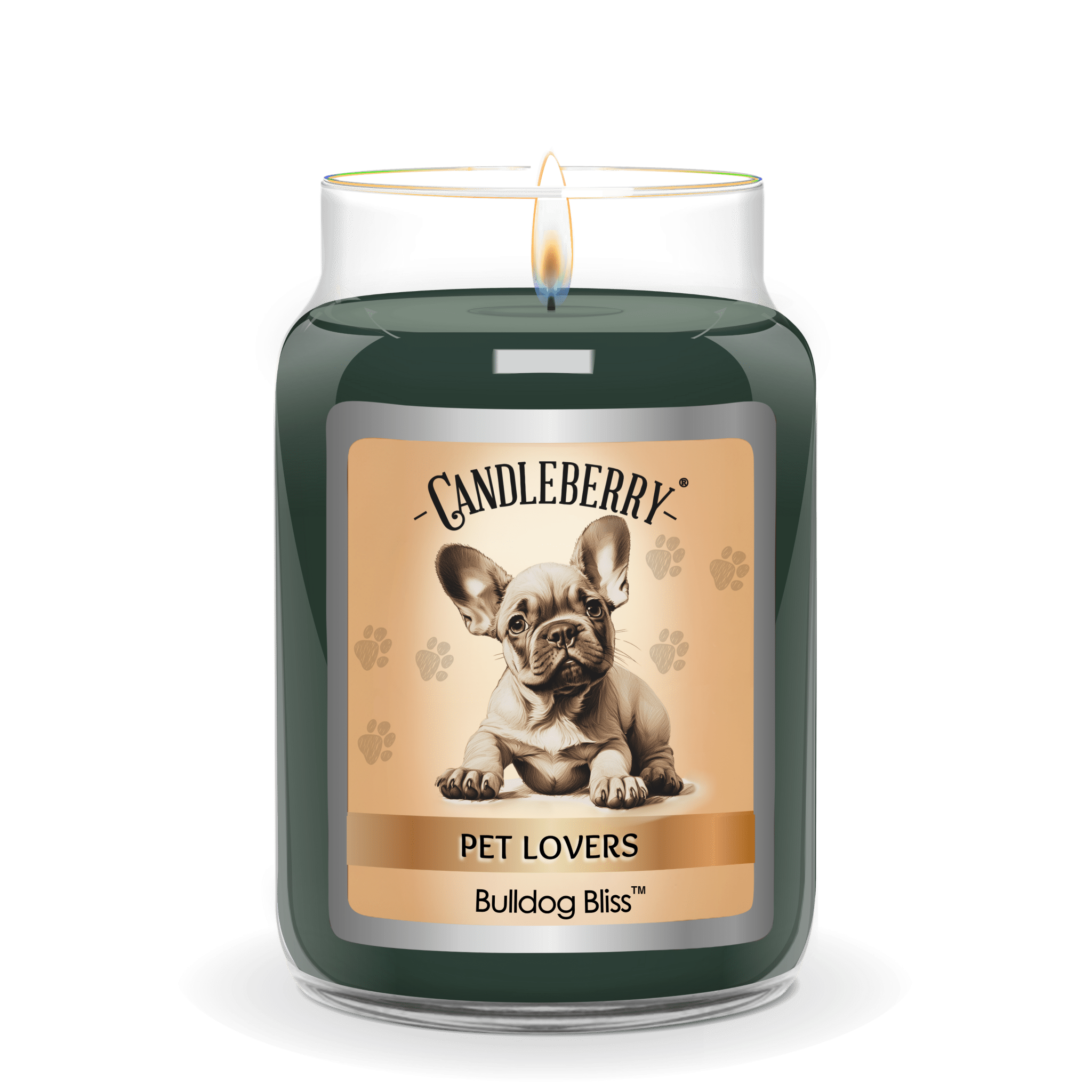 Bulldog Bliss™ Large Jar Candle | Soy Blend Glass | 155H