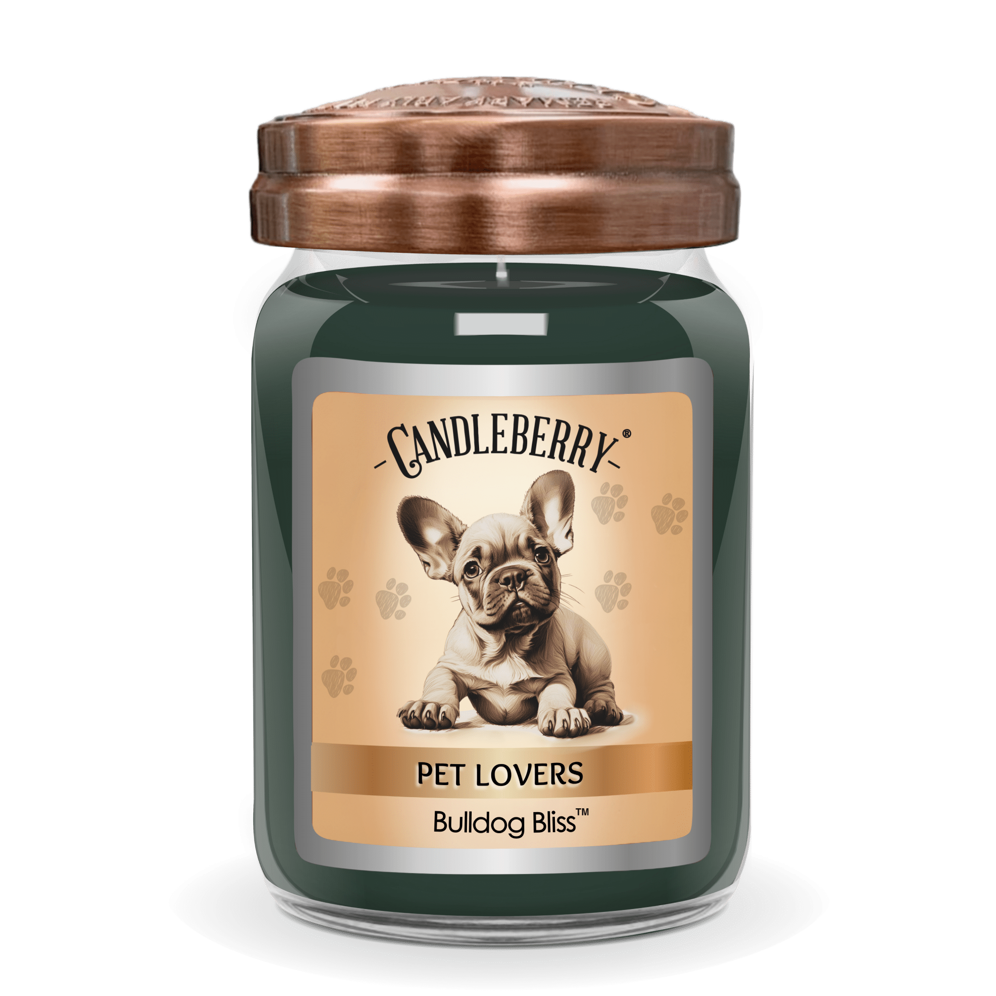 Bulldog Bliss™ Large Jar Candle | Soy Blend Glass | 155H
