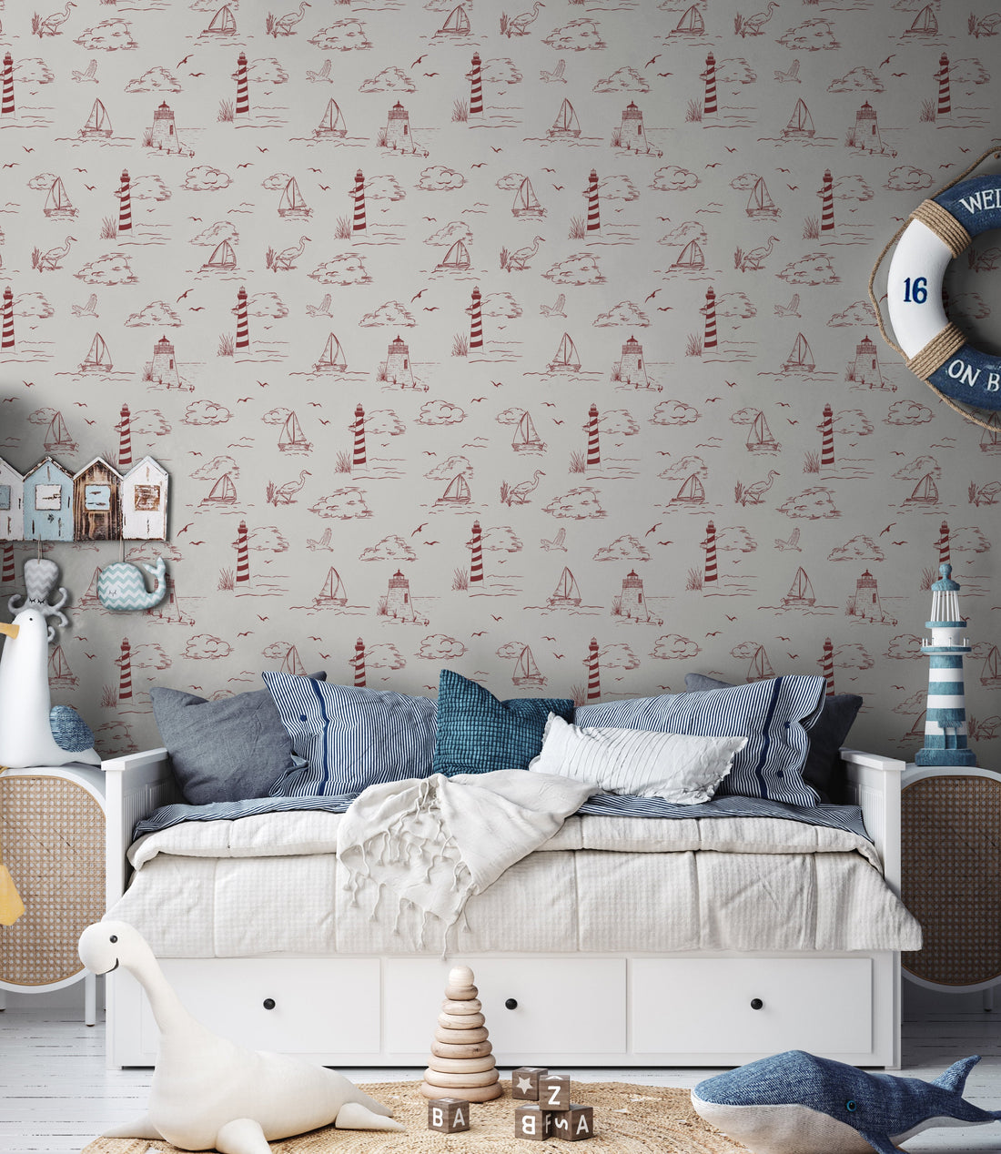 Brant Coastal Wallpaper - Traditional Nautical Design