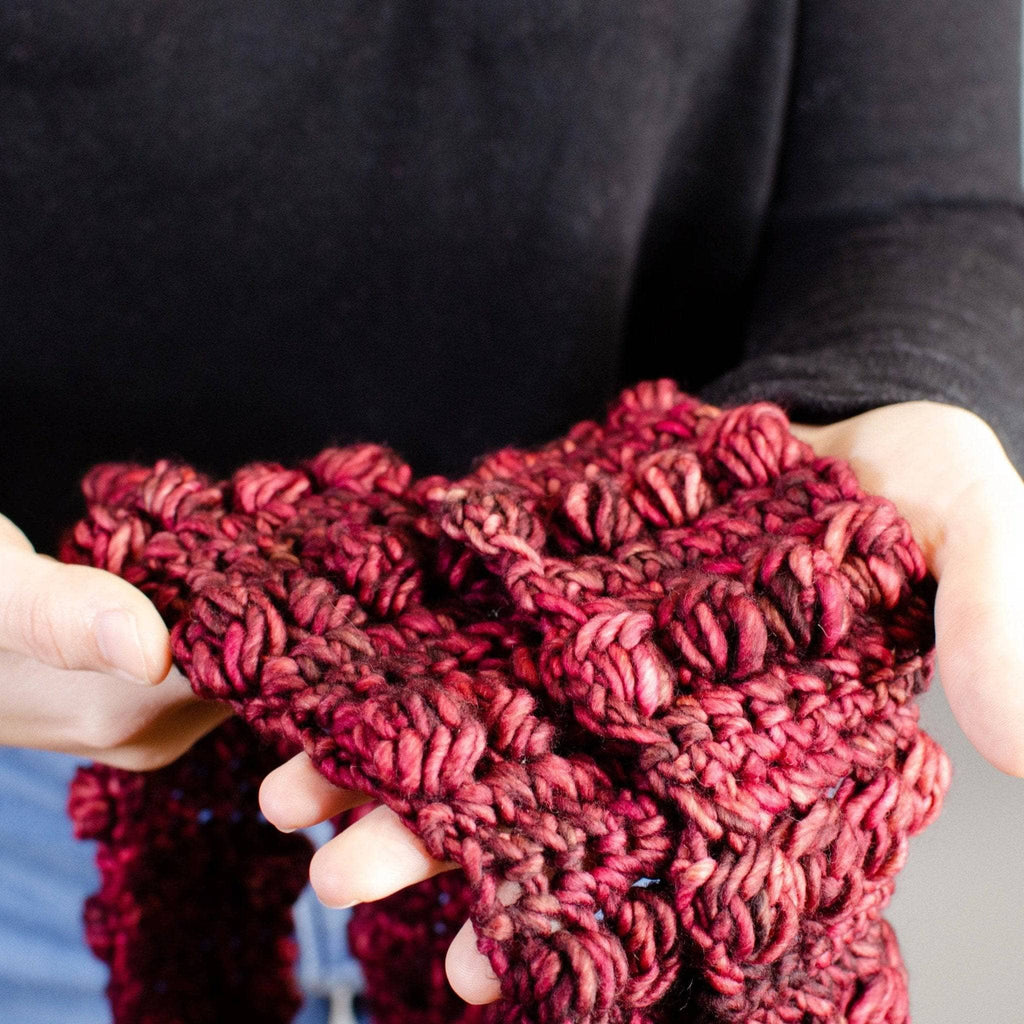 Burst My Bobble Infinity Scarf Crochet Kit - 2 Pattern Styles