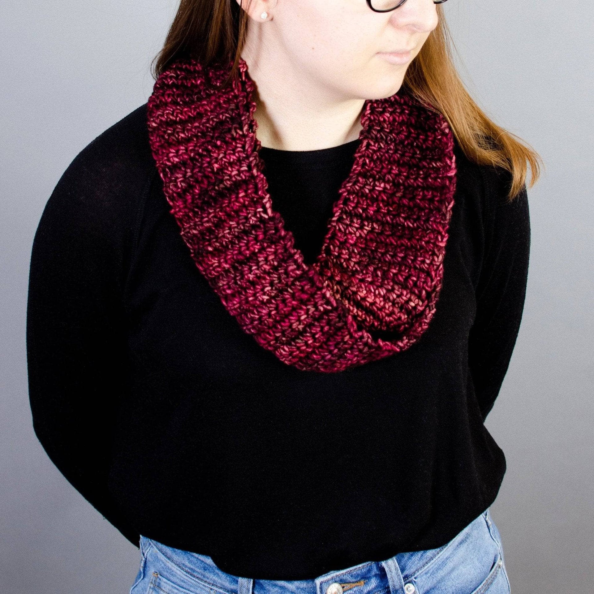 Burst My Bobble Infinity Scarf Crochet Kit - 2 Pattern Styles