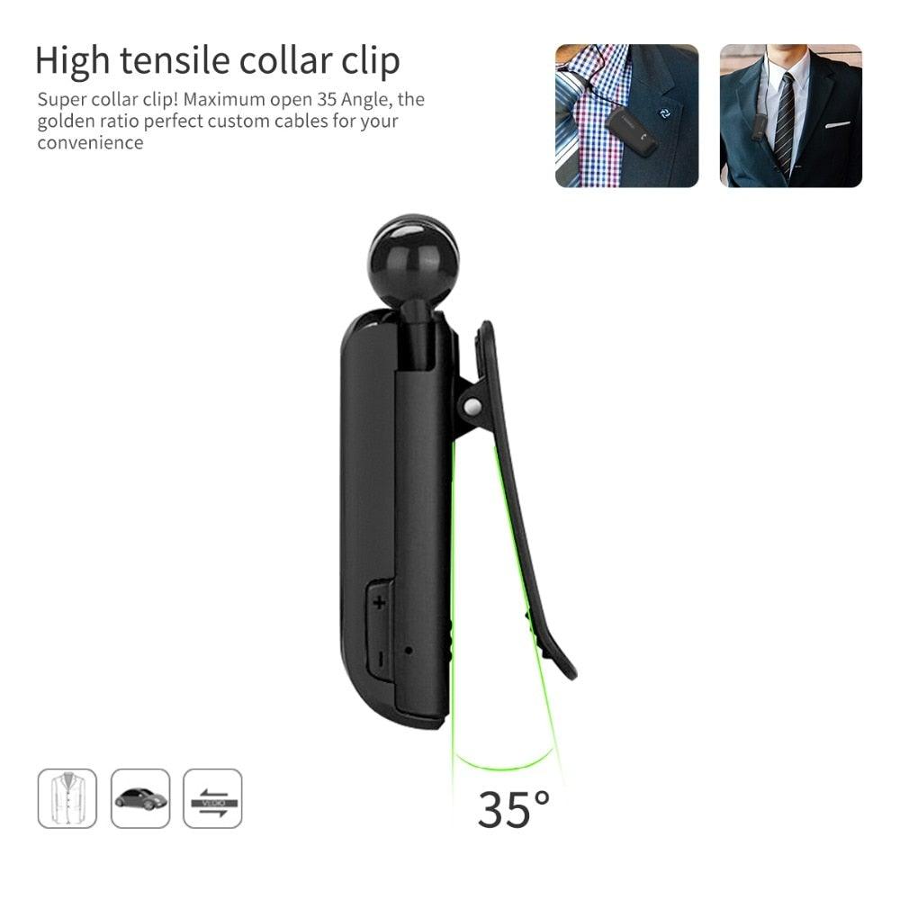 Bluetooth Collar Clip Headset for Sports and Driving