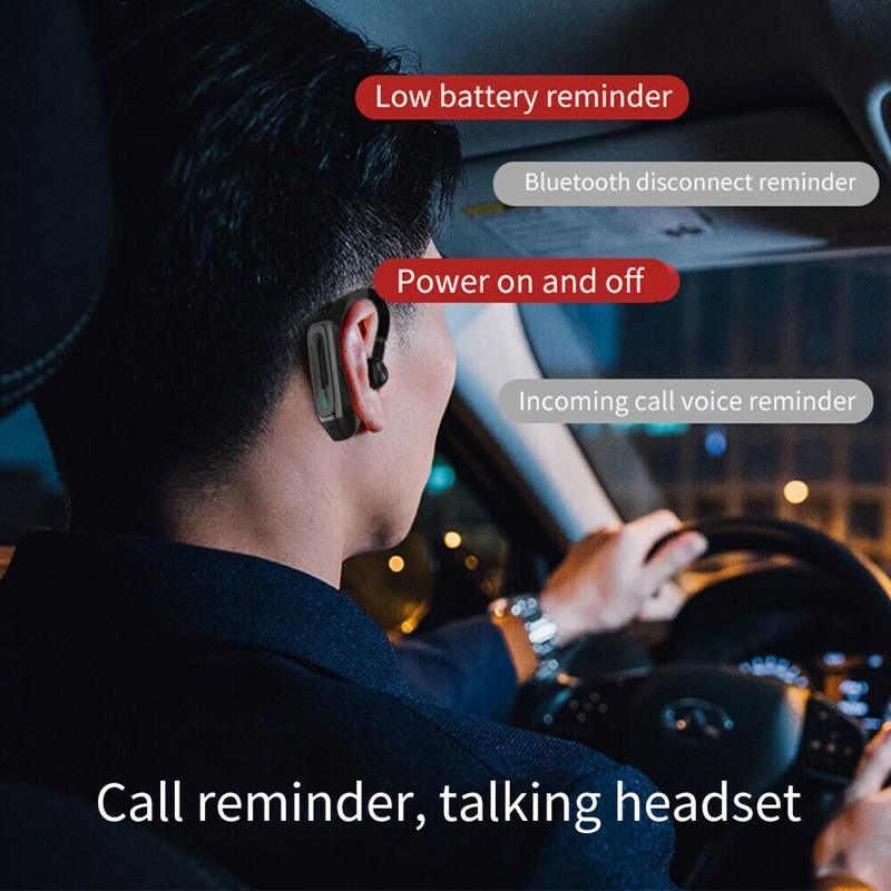 Bluetooth 5.0 Wireless Business Headset with LED Power Display