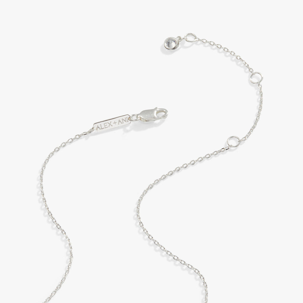 Butterfly Pendant Necklace with Crystal Accents, Adjustable Chain