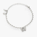 Butterfly Ball Chain Bracelet with Crystal Charm