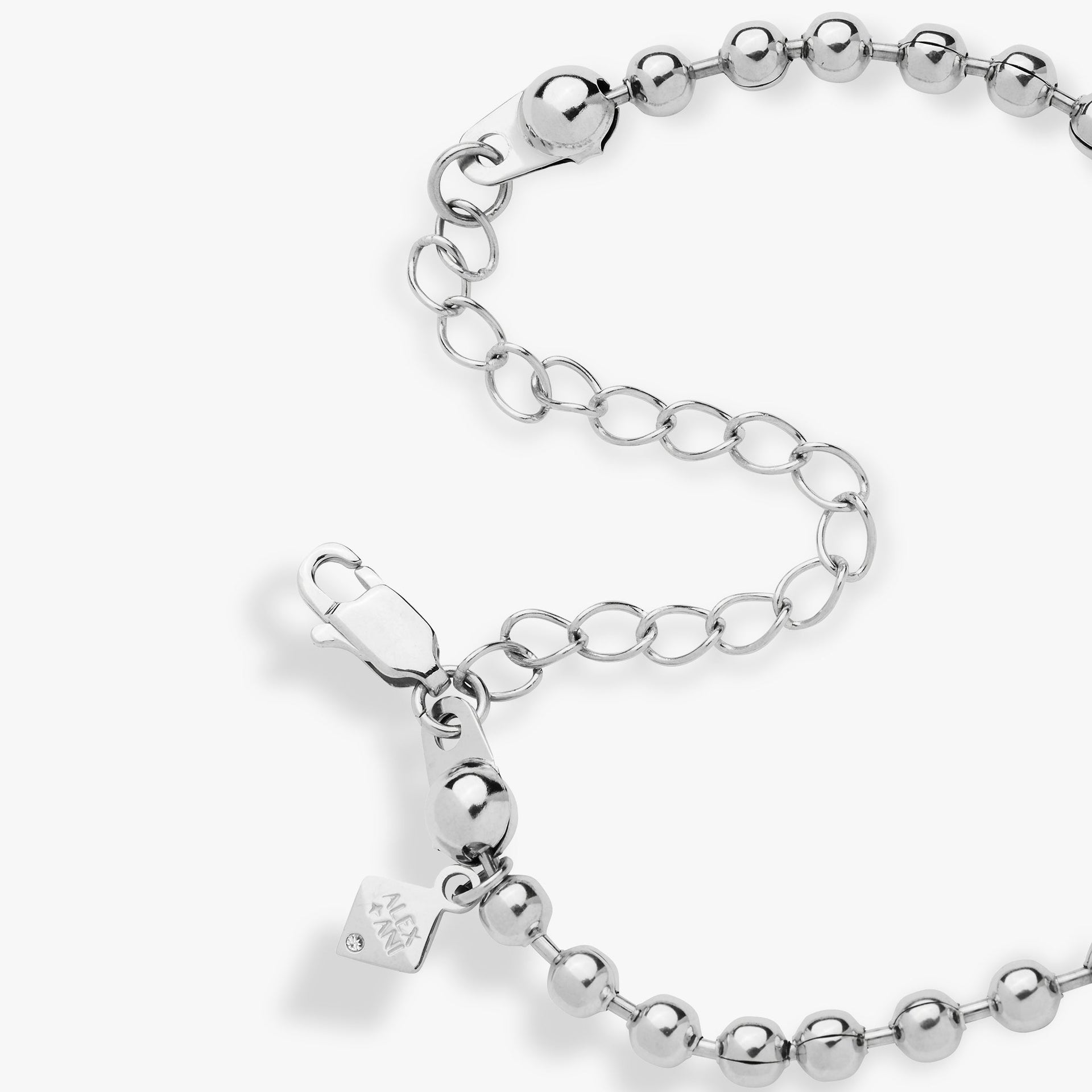 Butterfly Ball Chain Bracelet with Crystal Charm