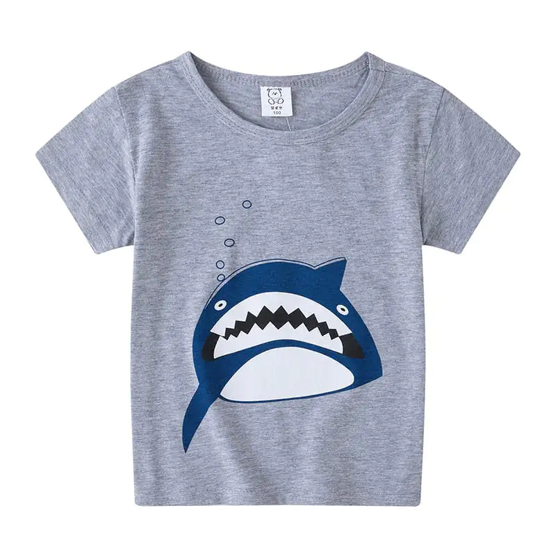 Cartoon Short Sleeve T-shirt for Kids (Boys & Girls)