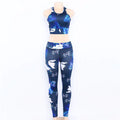 Women's Floral Print Yoga Set - Bra & Leggings Outfit
