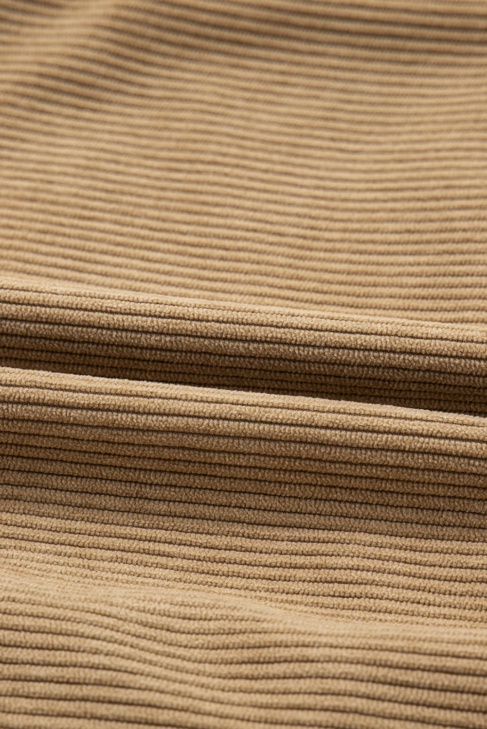 Xiomara Corduroy Mini Skirt with Button Front in Tan - Image 8