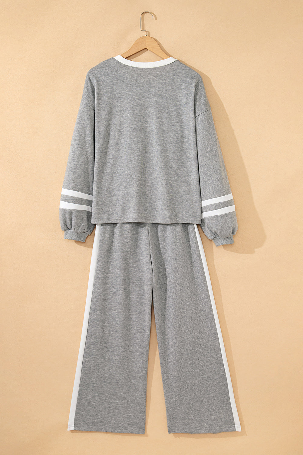 Varsity Stripe Pullover and Drawstring Pant Set