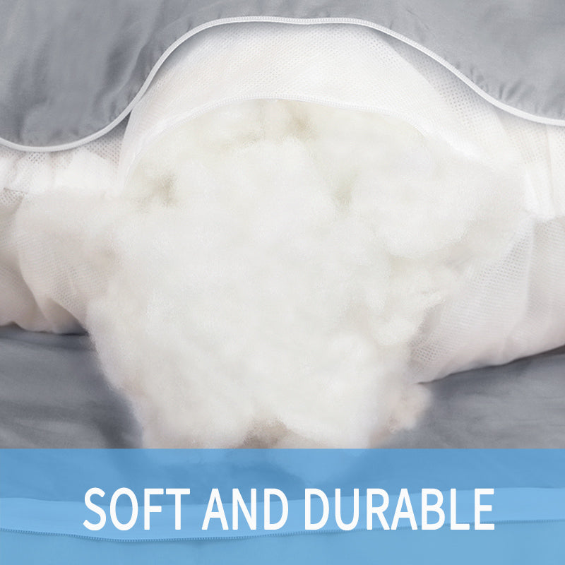 U-Shaped Maternity Pregnancy Pillow with Cooling Ice Silk Cover
