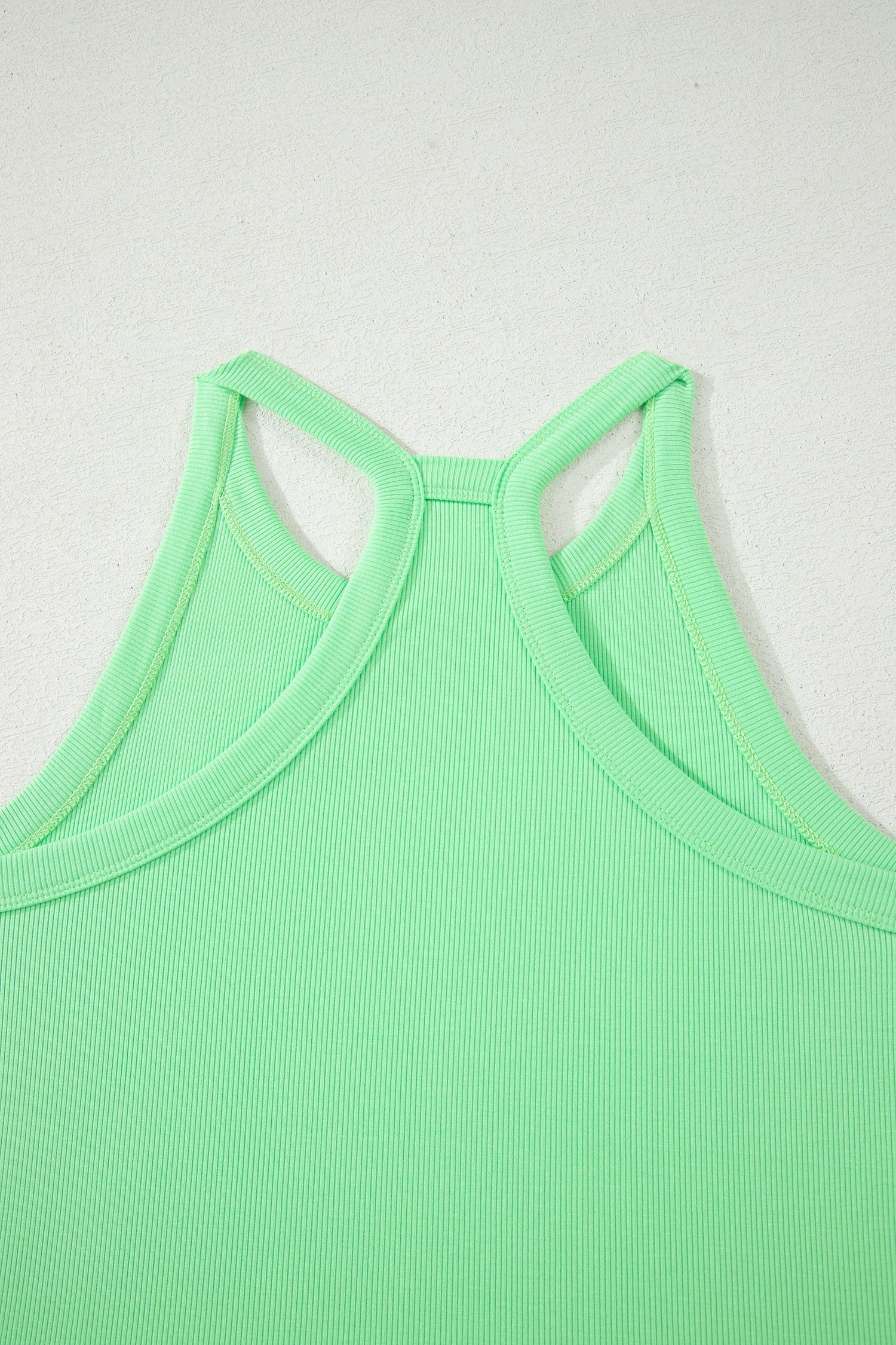 Sky Blue Slim Tank Top and Elastic Waist Mini Skort 2-Piece Set