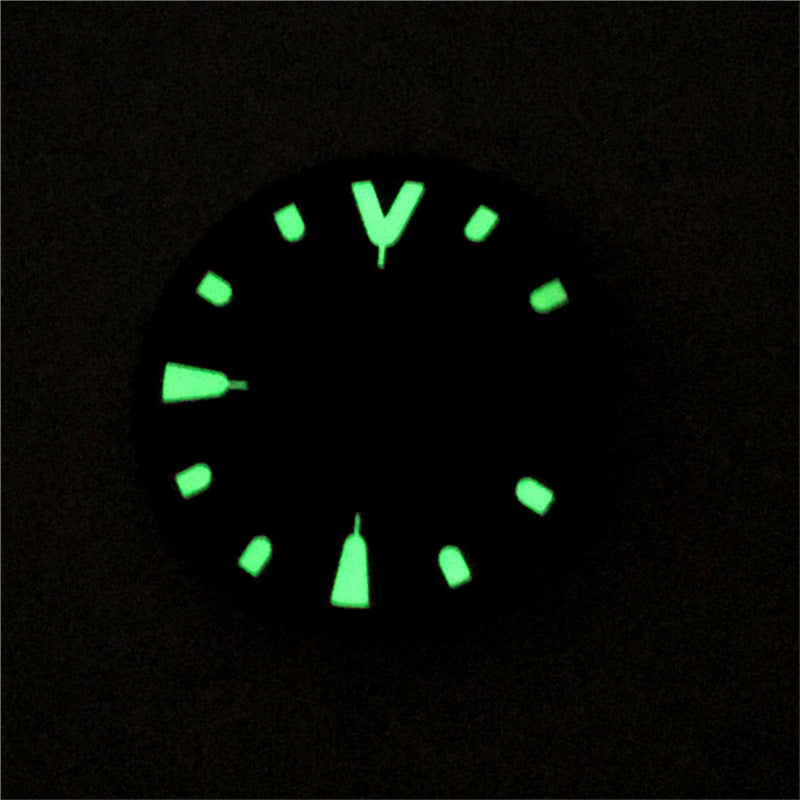 Seiko-modified Watch Dial With Luminous Numerals