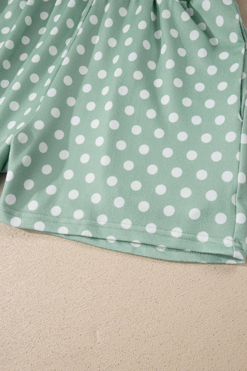 Purple Polka Dot Short Set Women's Two-Piece Casual Lounge Outfit