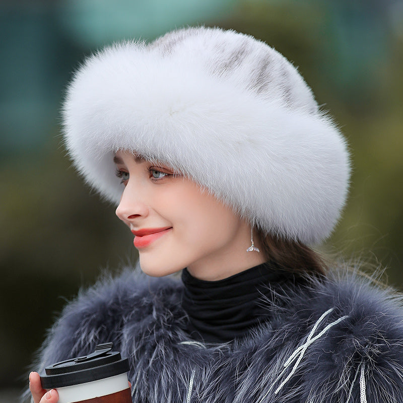 Women’s Winter Faux Fur Bucket Hat Warm Cold Weather Accessory - Image 4