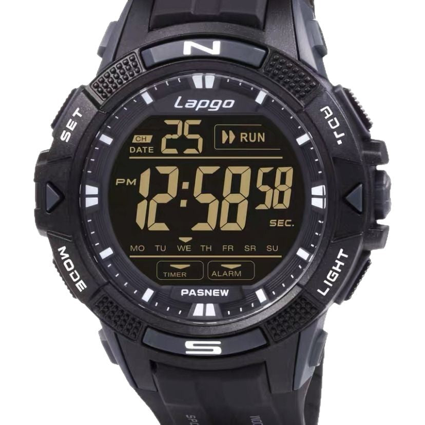 Waterproof Shock-resistant Multi-function Digital Sports Watch With Timing Features