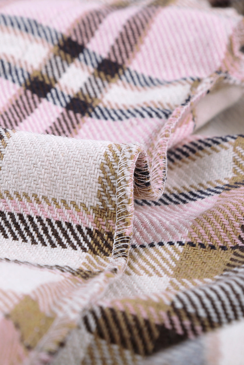 Brown Plaid Flannel Shacket | Button-Up Long Sleeve