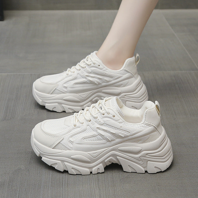 Women's Chunky Platform Sneakers Breathable Casual Walking Shoes - Image 5