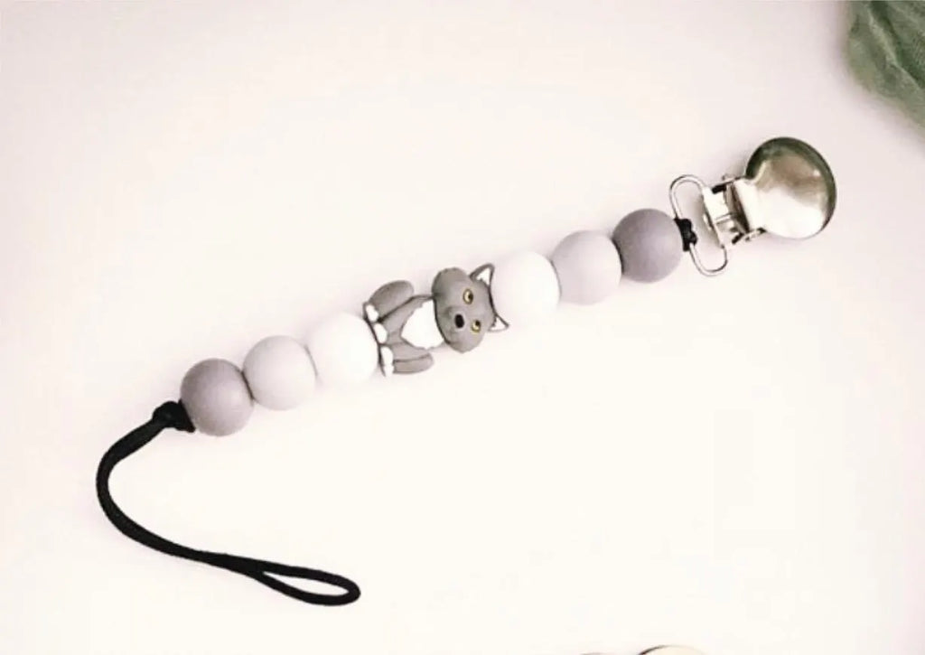 Wolf Pacifier Clip
