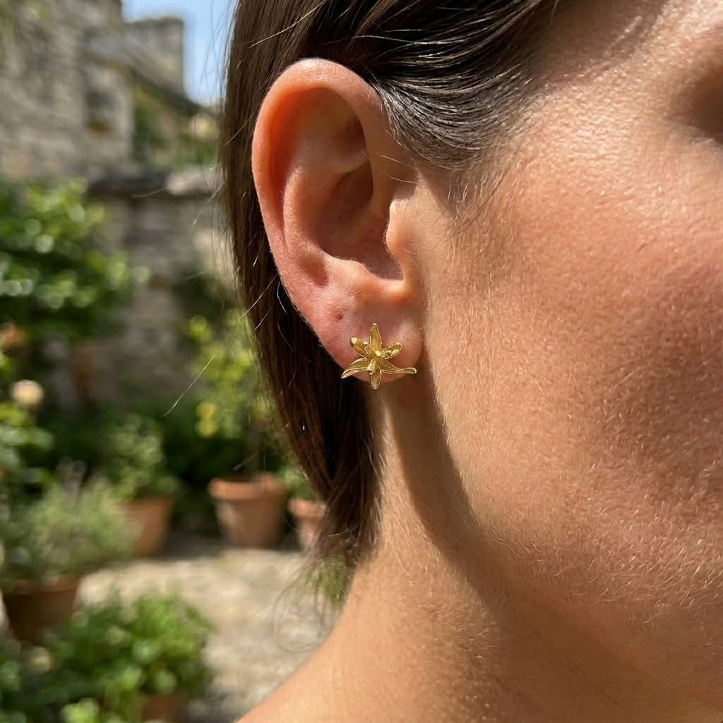 Irregular Flower Stud Earrings For Women